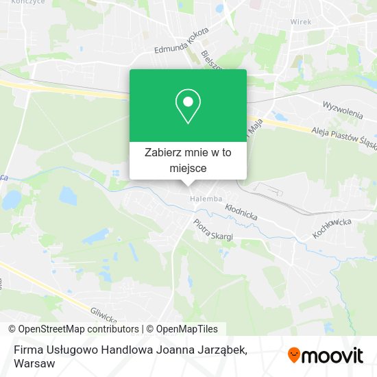 Mapa Firma Usługowo Handlowa Joanna Jarząbek