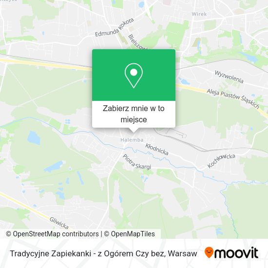 Mapa Tradycyjne Zapiekanki - z Ogórem Czy bez