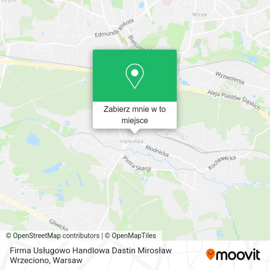 Mapa Firma Usługowo Handlowa Dastin Mirosław Wrzeciono