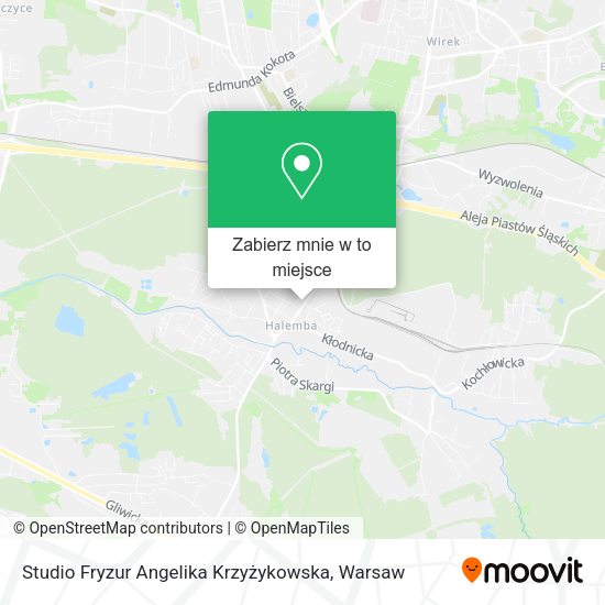 Mapa Studio Fryzur Angelika Krzyżykowska