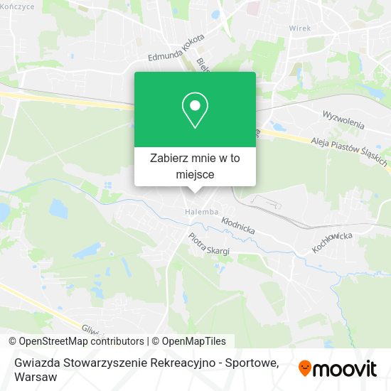 Mapa Gwiazda Stowarzyszenie Rekreacyjno - Sportowe