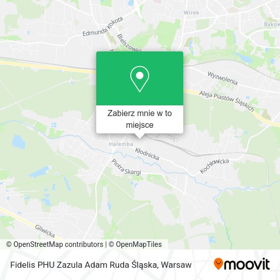 Mapa Fidelis PHU Zazula Adam Ruda Śląska