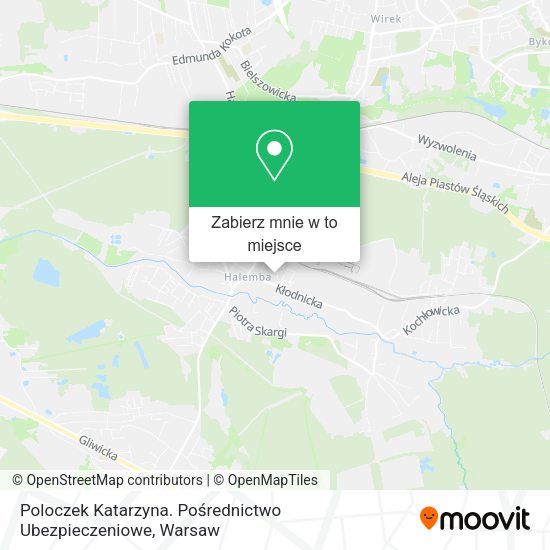 Mapa Poloczek Katarzyna. Pośrednictwo Ubezpieczeniowe