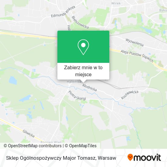 Mapa Sklep Ogólnospożywczy Major Tomasz