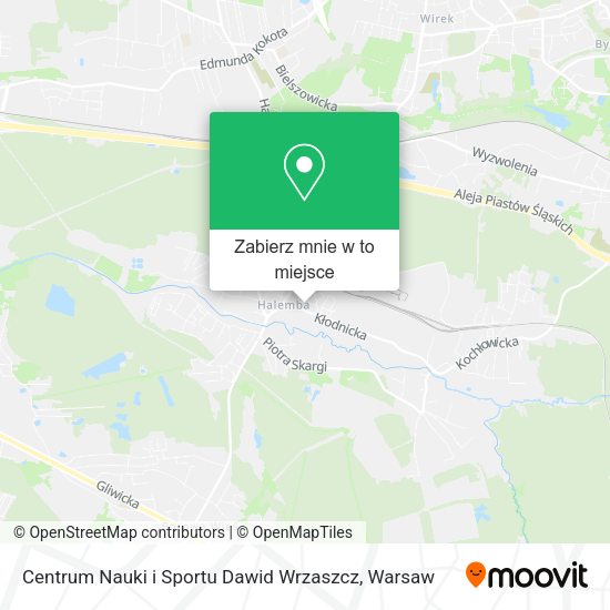 Mapa Centrum Nauki i Sportu Dawid Wrzaszcz