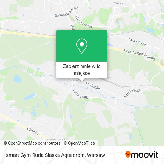 Mapa smart Gym Ruda Slaska Aquadrom