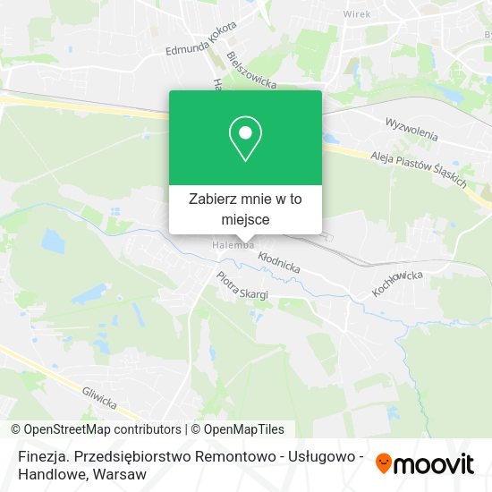 Mapa Finezja. Przedsiębiorstwo Remontowo - Usługowo - Handlowe