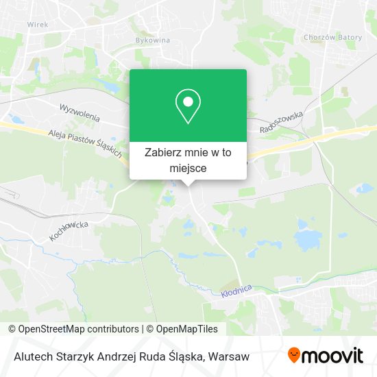 Mapa Alutech Starzyk Andrzej Ruda Śląska