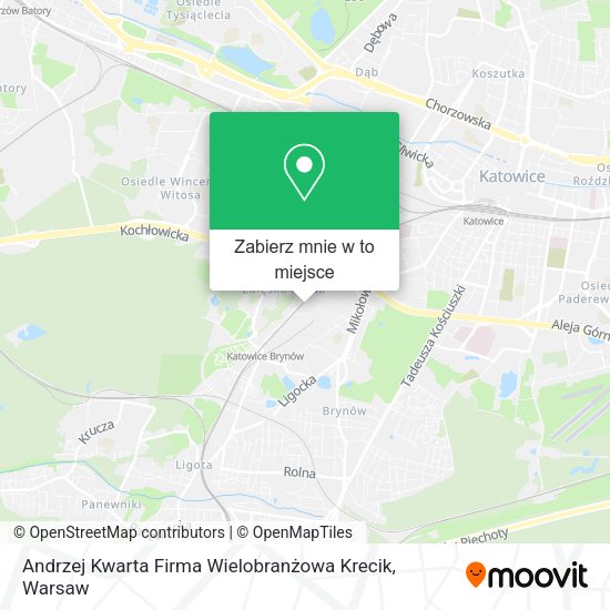 Mapa Andrzej Kwarta Firma Wielobranżowa Krecik