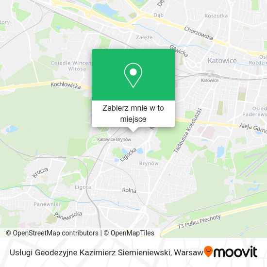 Mapa Usługi Geodezyjne Kazimierz Siemieniewski