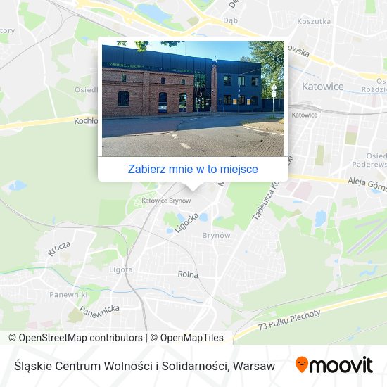 Mapa Śląskie Centrum Wolności i Solidarności