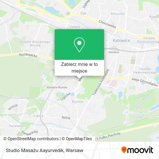 Mapa Studio Masażu Aayurvedik