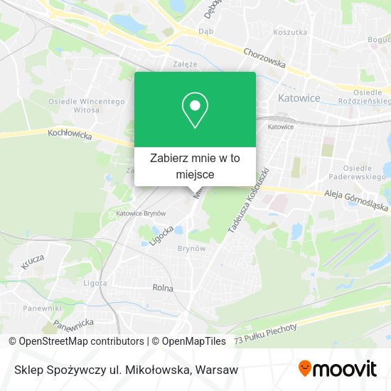 Mapa Sklep Spożywczy ul. Mikołowska