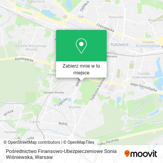 Mapa Pośrednictwo Finansowo-Ubezpieczeniowe Sonia Wiśniewska