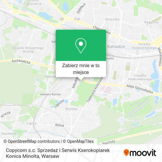 Mapa Copycom s.c. Sprzedaż i Serwis Kserokopiarek Konica Minolta