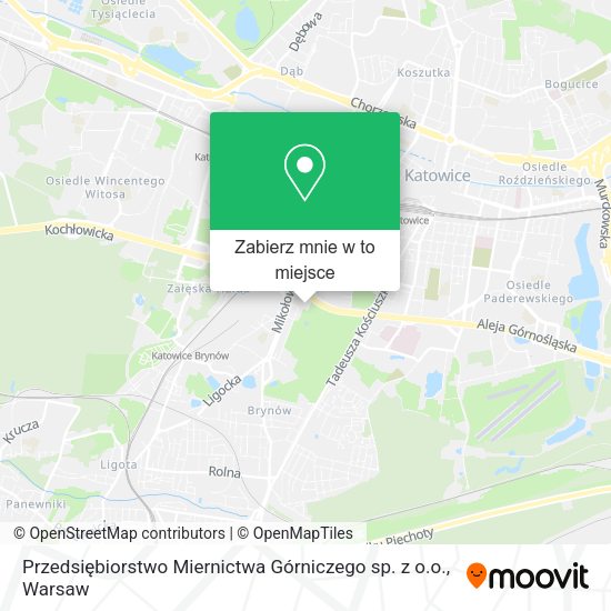 Mapa Przedsiębiorstwo Miernictwa Górniczego sp. z o.o.