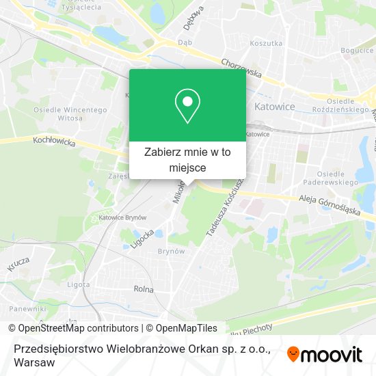 Mapa Przedsiębiorstwo Wielobranżowe Orkan sp. z o.o.