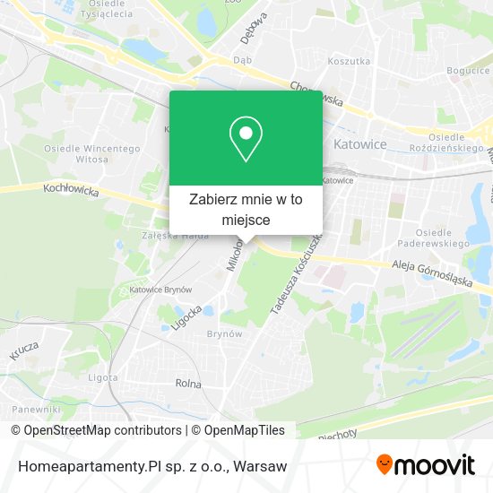 Mapa Homeapartamenty.Pl sp. z o.o.