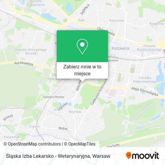 Mapa Śląska Izba Lekarsko - Weterynaryjna