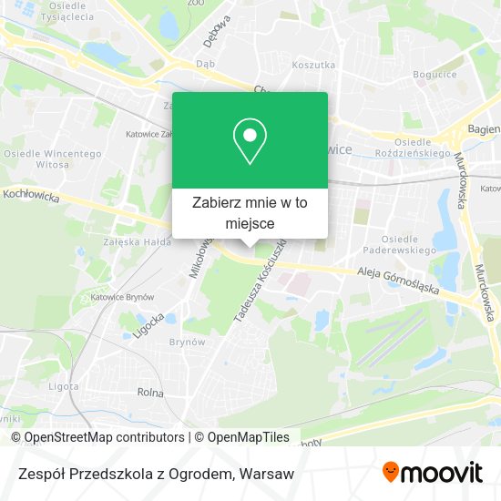 Mapa Zespół Przedszkola z Ogrodem