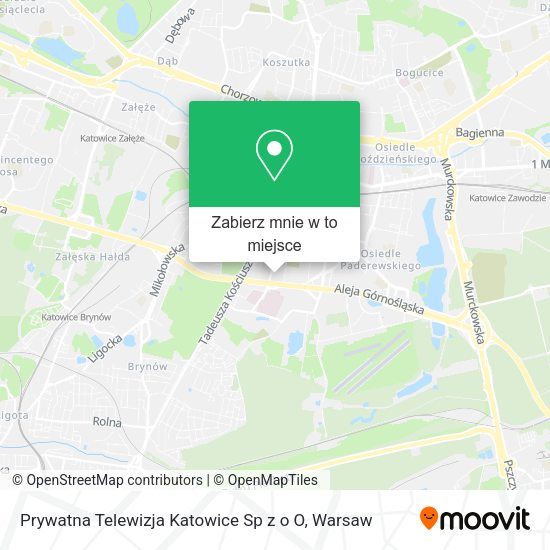 Mapa Prywatna Telewizja Katowice Sp z o O