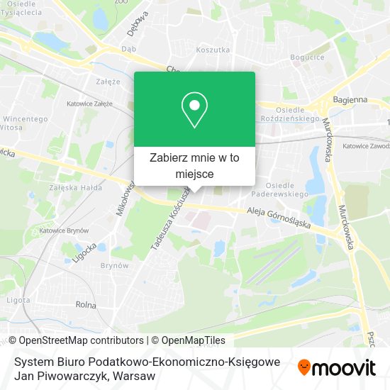 Mapa System Biuro Podatkowo-Ekonomiczno-Księgowe Jan Piwowarczyk