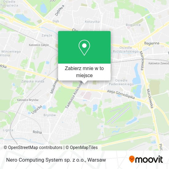 Mapa Nero Computing System sp. z o.o.