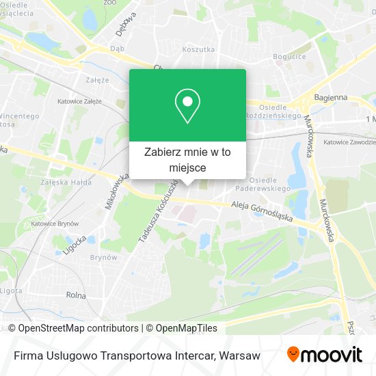 Mapa Firma Uslugowo Transportowa Intercar