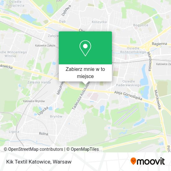 Mapa Kik Textil Katowice