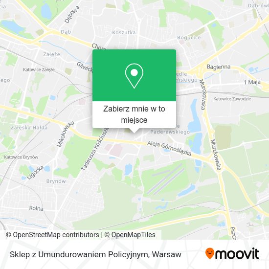 Mapa Sklep z Umundurowaniem Policyjnym