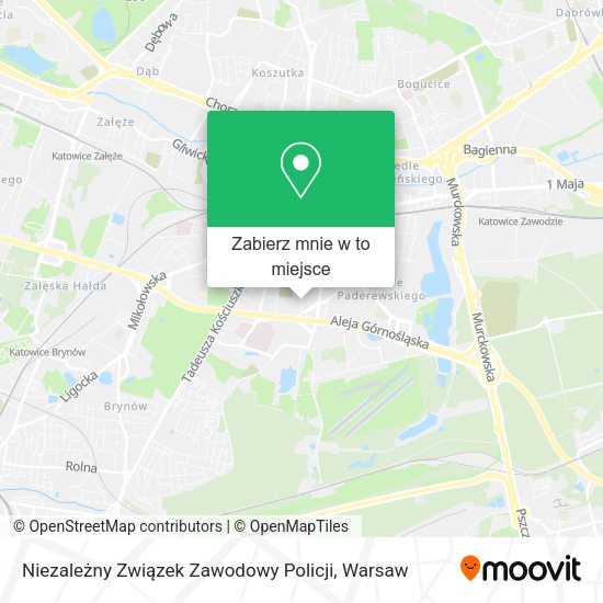 Mapa Niezależny Związek Zawodowy Policji