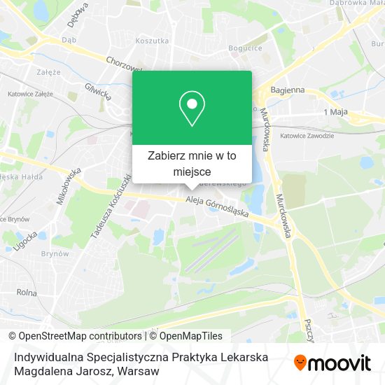 Mapa Indywidualna Specjalistyczna Praktyka Lekarska Magdalena Jarosz