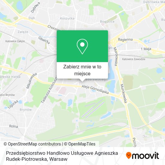 Mapa Przedsiębiorstwo Handlowo Usługowe Agnieszka Rudek-Piotrowska