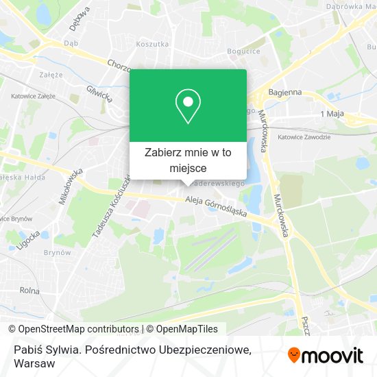 Mapa Pabiś Sylwia. Pośrednictwo Ubezpieczeniowe