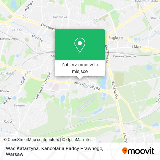 Mapa Wąs Katarzyna. Kancelaria Radcy Prawnego