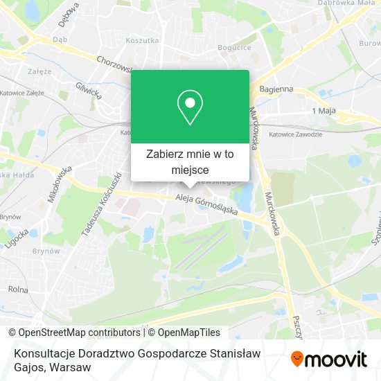 Mapa Konsultacje Doradztwo Gospodarcze Stanisław Gajos