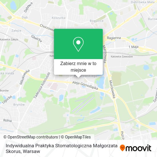 Mapa Indywidualna Praktyka Stomatologiczna Małgorzata Skorus