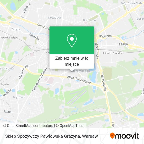 Mapa Sklep Spożywczy Pawłowska Grażyna