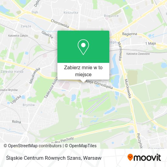 Mapa Śląskie Centrum Równych Szans