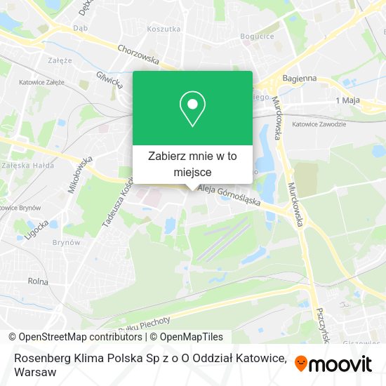 Mapa Rosenberg Klima Polska Sp z o O Oddział Katowice