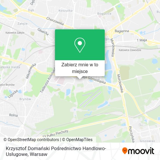 Mapa Krzysztof Domański Pośrednictwo Handlowo-Usługowe