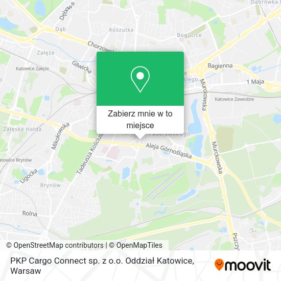 Mapa PKP Cargo Connect sp. z o.o. Oddział Katowice