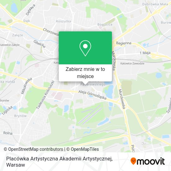 Mapa Placówka Artystyczna Akademii Artystycznej