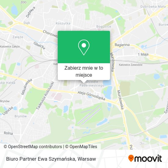 Mapa Biuro Partner Ewa Szymańska