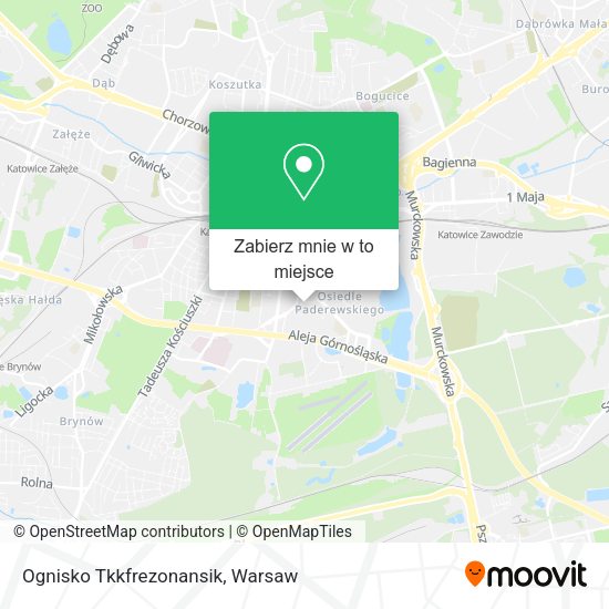 Mapa Ognisko Tkkfrezonansik