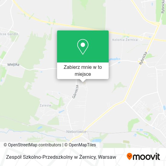 Mapa Zespół Szkolno-Przedszkolny w Żernicy