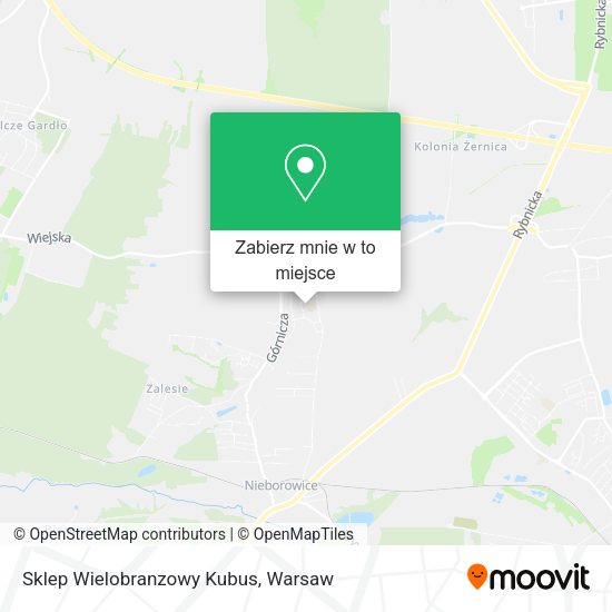 Mapa Sklep Wielobranzowy Kubus