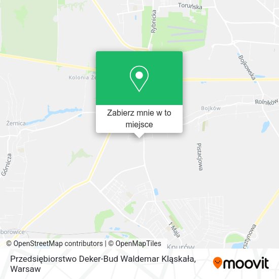 Mapa Przedsiębiorstwo Deker-Bud Waldemar Kląskała