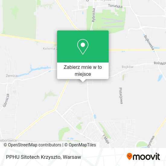 Mapa PPHU Sitotech Krzyszto