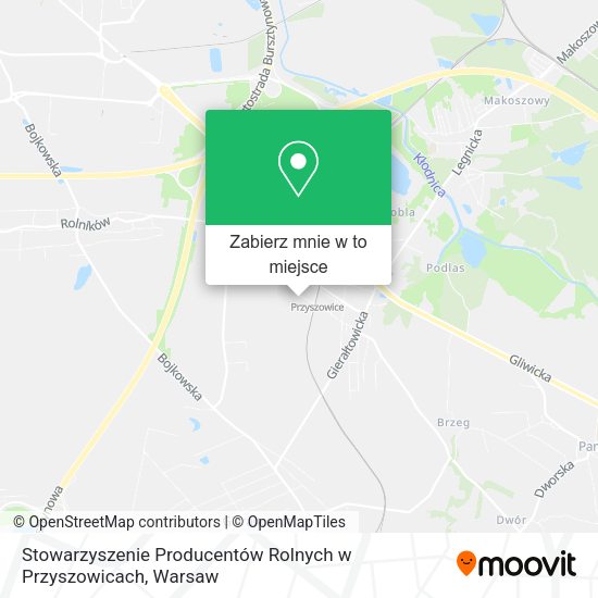 Mapa Stowarzyszenie Producentów Rolnych w Przyszowicach